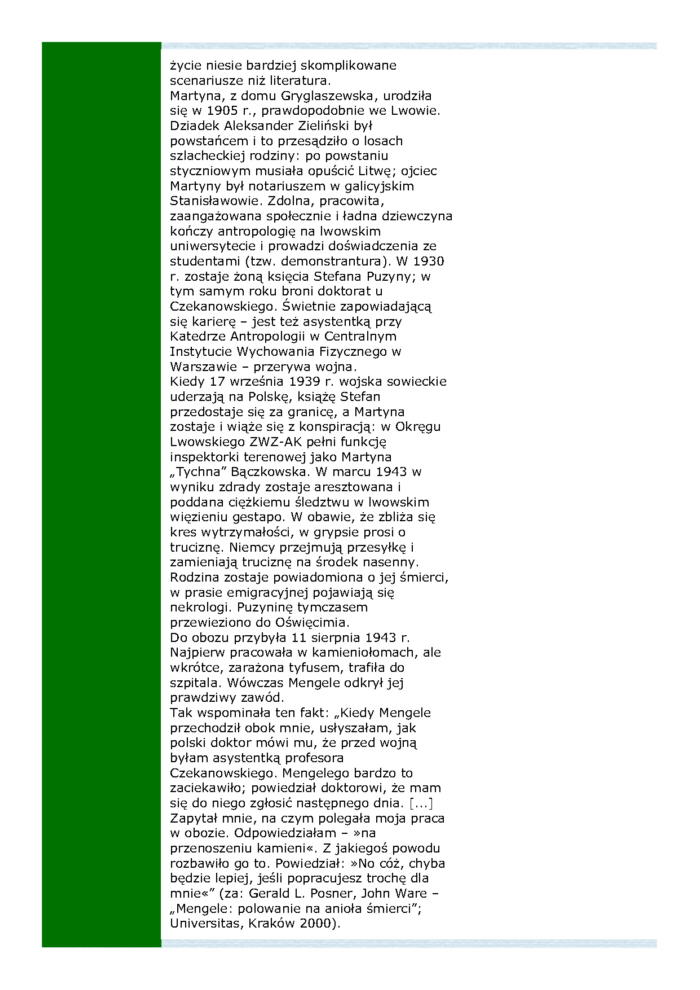Tygodnik Powszechny - Ksina i Mengele
