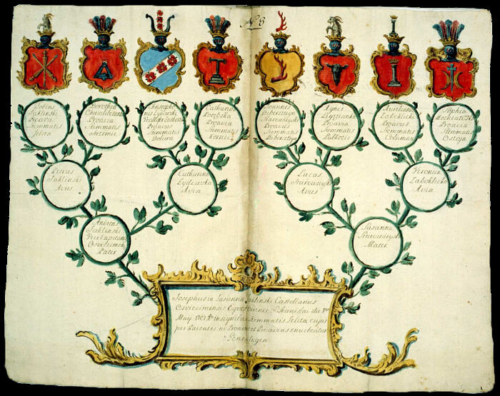 ok. 1750 Josephus in Jasienna Jakliski ... Genealogia
